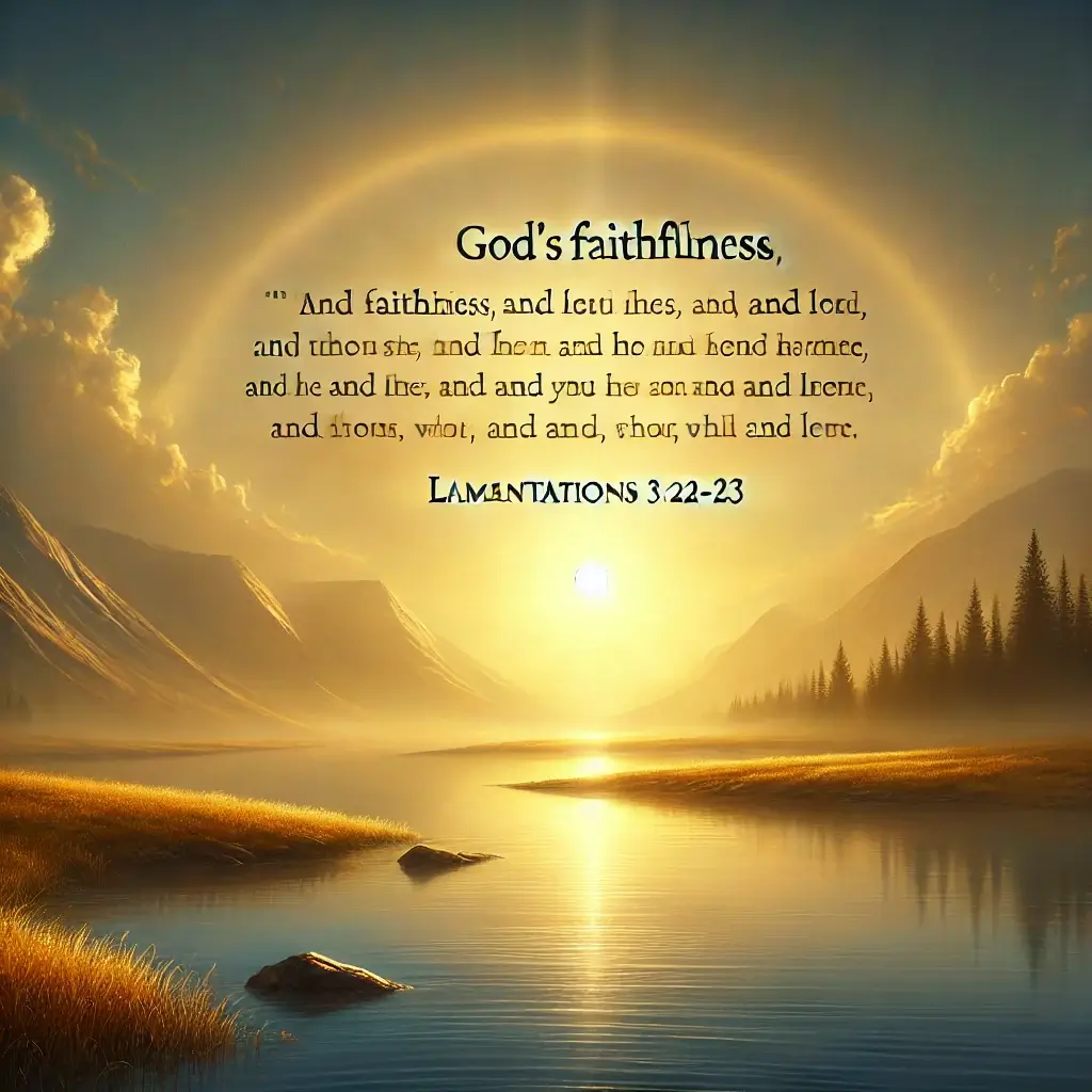 God Faithfulness Bible Verse
